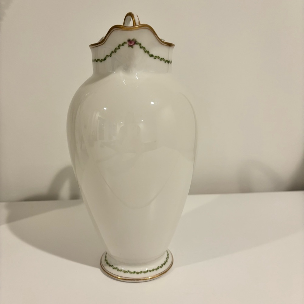 LIMOGES Charles Field Haviland coffee pot Schleiger 201 pattern GDA France white - Picture 6 of 10